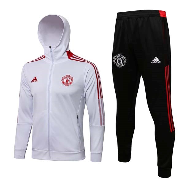 Chaqueta Con Capucha Manchester United 2022 Blanco